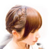結婚式の髪型【ミディアムヘアーの編み込みは自分で出来る！】意外と簡単！